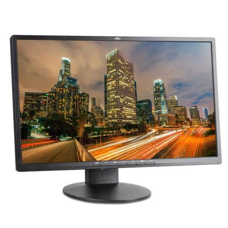 24" IPS LED Fujitsu DISPLAY B24-8 TS Pro 1920x 1080 FELÚJÍTOTT MONITOR Pivot HDMI + DVI + USB FEKETE